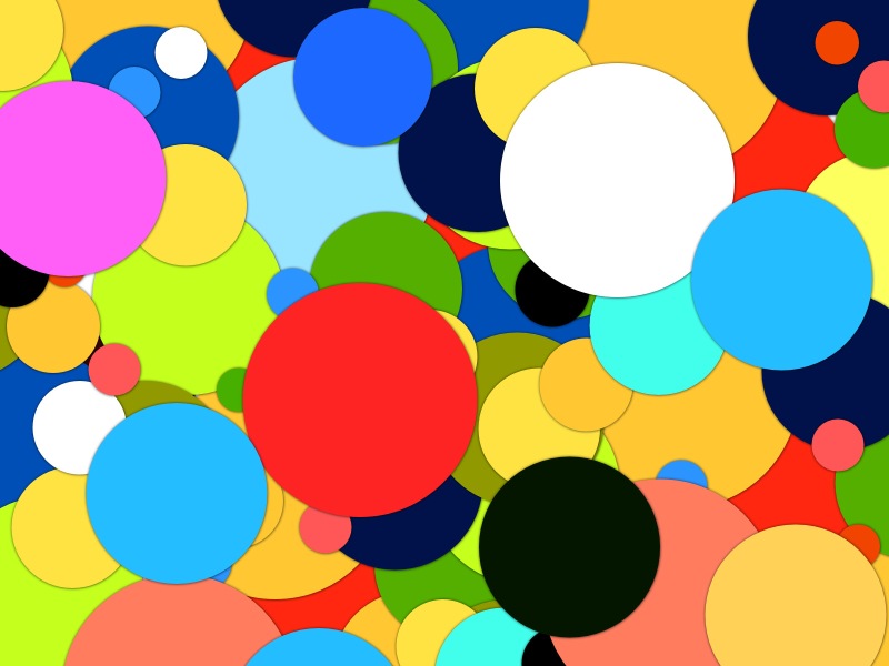 A Collage of Colorful Circles Jigsaw Puzzle
